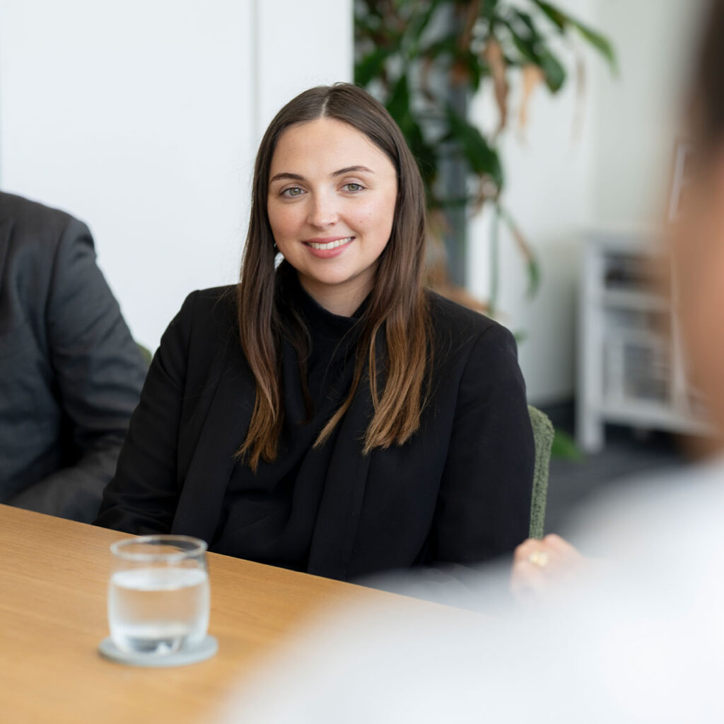 female lawyer smiling