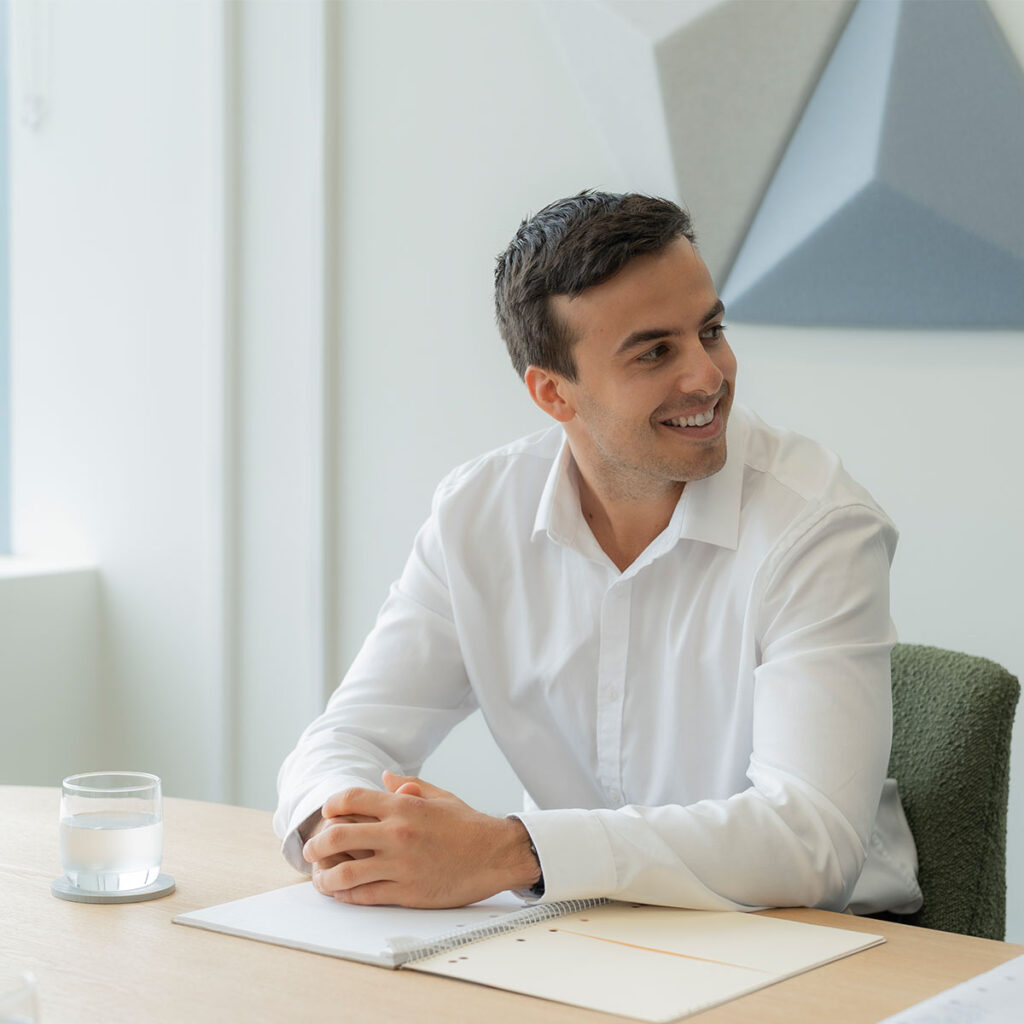 professional man smiling